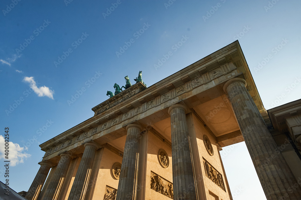 Fototapeta premium Brandenburg Tor at evening time