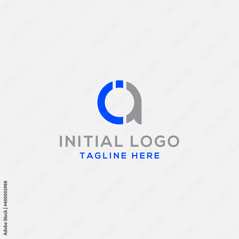 logo design inspiration for companies from the initial letters of the IA logo icon. -Vector logo design inspiration for companies from the initial letters of the IA logo icon. -Vector