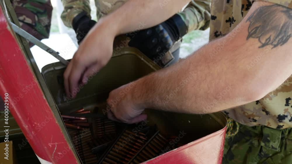 terrorists policemen choose ammunition for automatic weapons terrorists policemen choose ammunition for automatic weapons