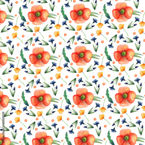 leaf and flower blossom watercolor collection 