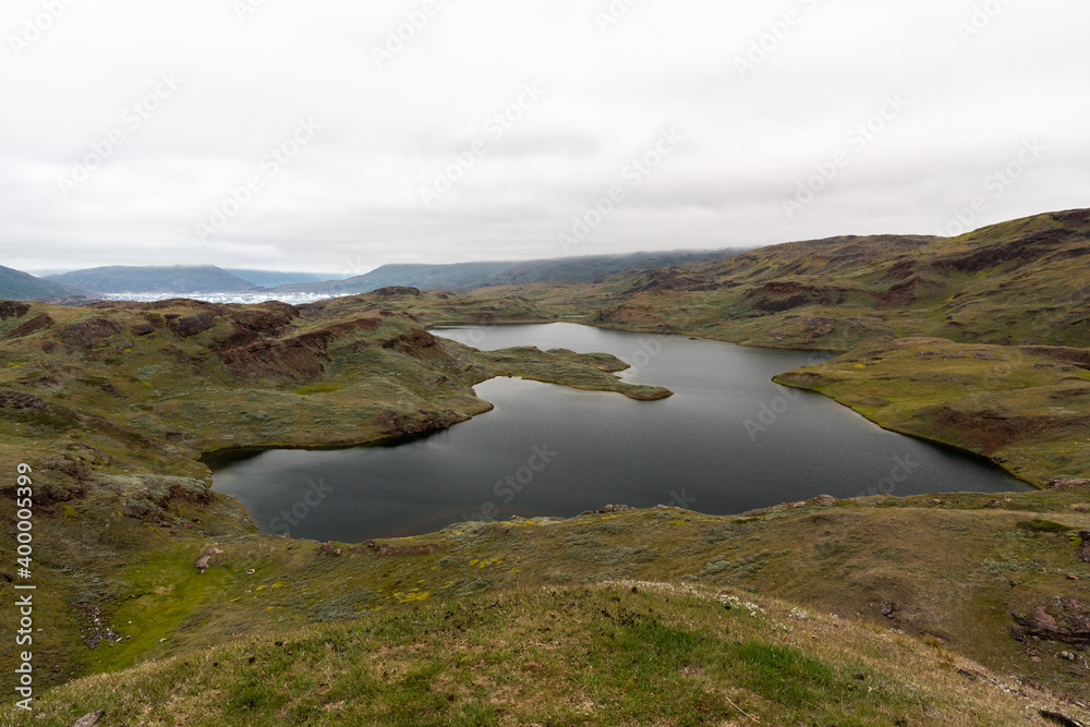 uncontamined greenland small lake