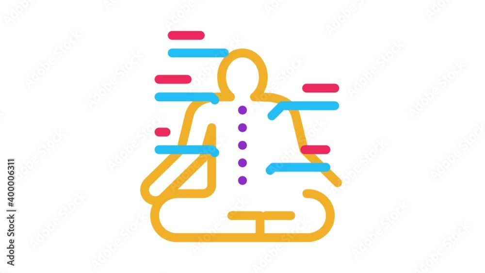 yogi traditional chinese medicine icon outline illustration yogi traditional chinese medicine icon outline illustration