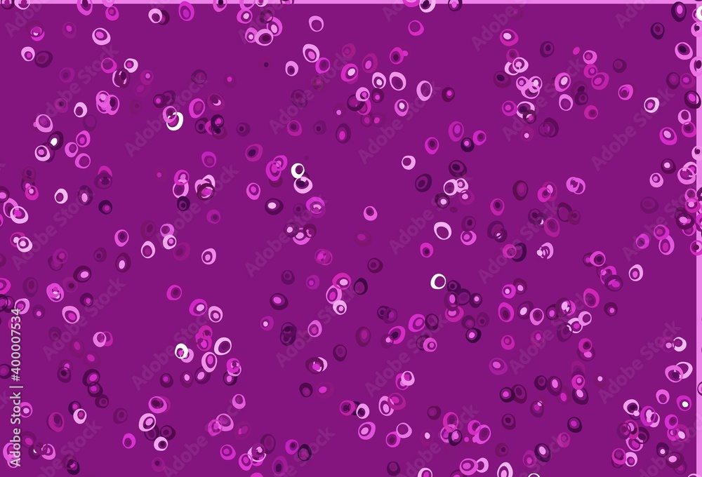 Light Pink vector backdrop with dots.