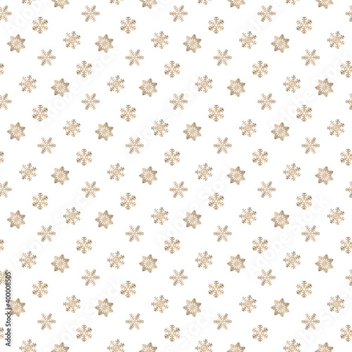 Wallpaper Mural seamless snowflakes pattern and background vector illustration Torontodigital.ca