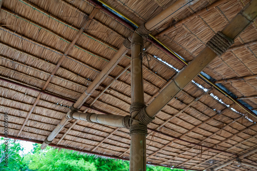 Tropical roof by Bamboo structure