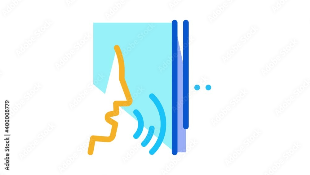 sound coming from person Icon Animation. color sound coming from person animated icon on white background sound coming from person Icon Animation. color sound coming from person animated icon on white background