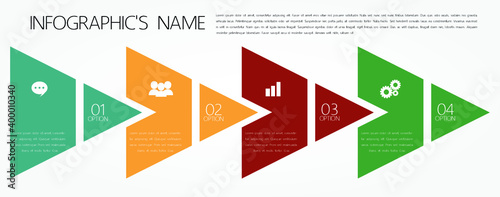 Triangle infographic template for smart presentation and work flow