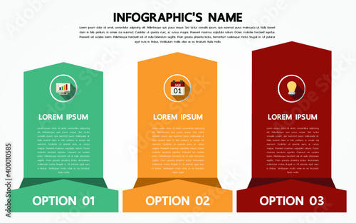 Label infographic template