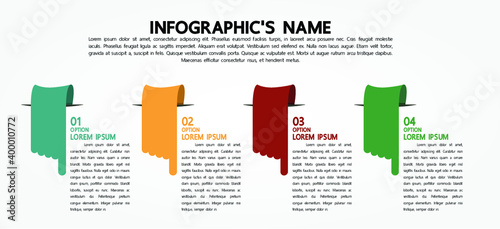 Finger point label infographic Template