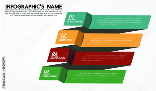 Label infographic template
