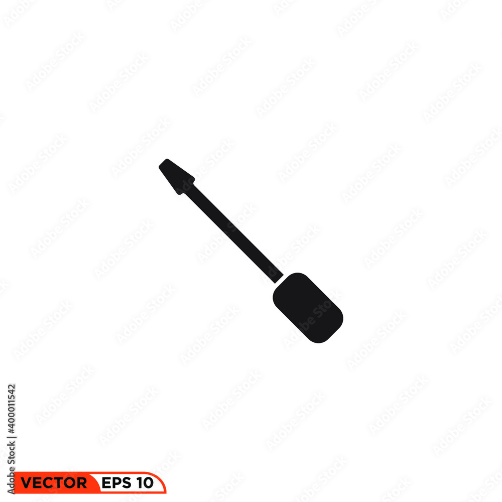 Icon vector graphic of screwdriver, good for template Icon vector graphic of screwdriver, good for template