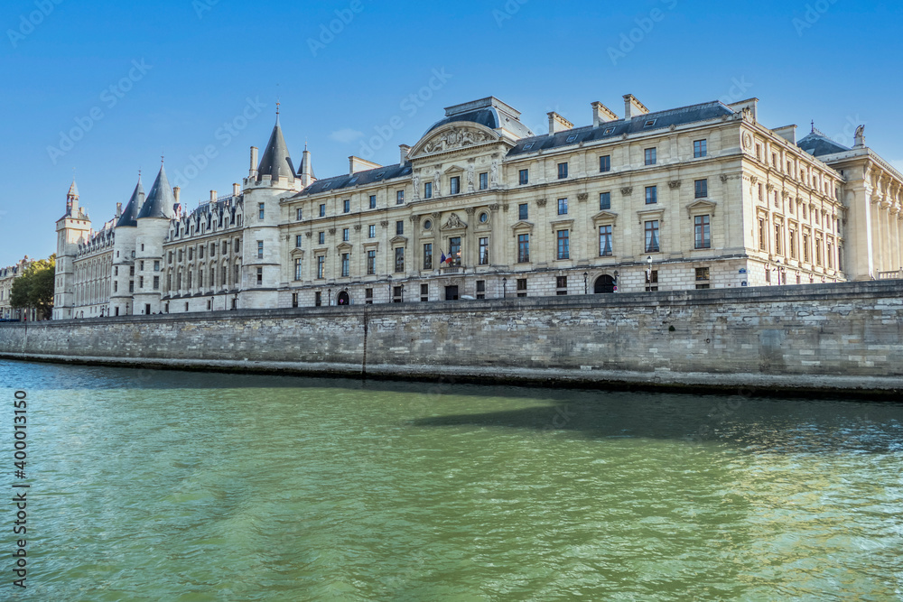 The Seine River and the Conciergerie in Paris