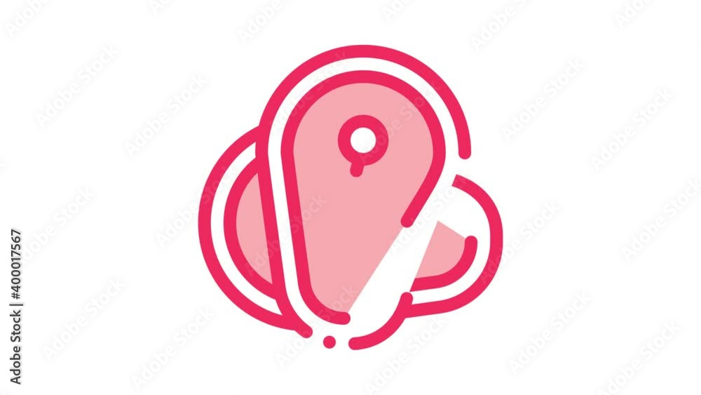 salmon fillet Icon Animation. color salmon fillet animated icon on white background salmon fillet Icon Animation. color salmon fillet animated icon on white background