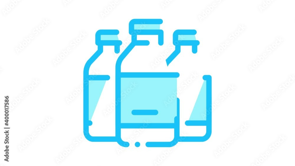 liquid bottles Icon Animation. color liquid bottles animated icon on white background liquid bottles Icon Animation. color liquid bottles animated icon on white background