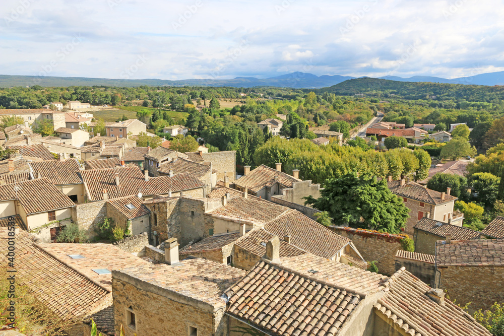 Rooftops of Grignan in France