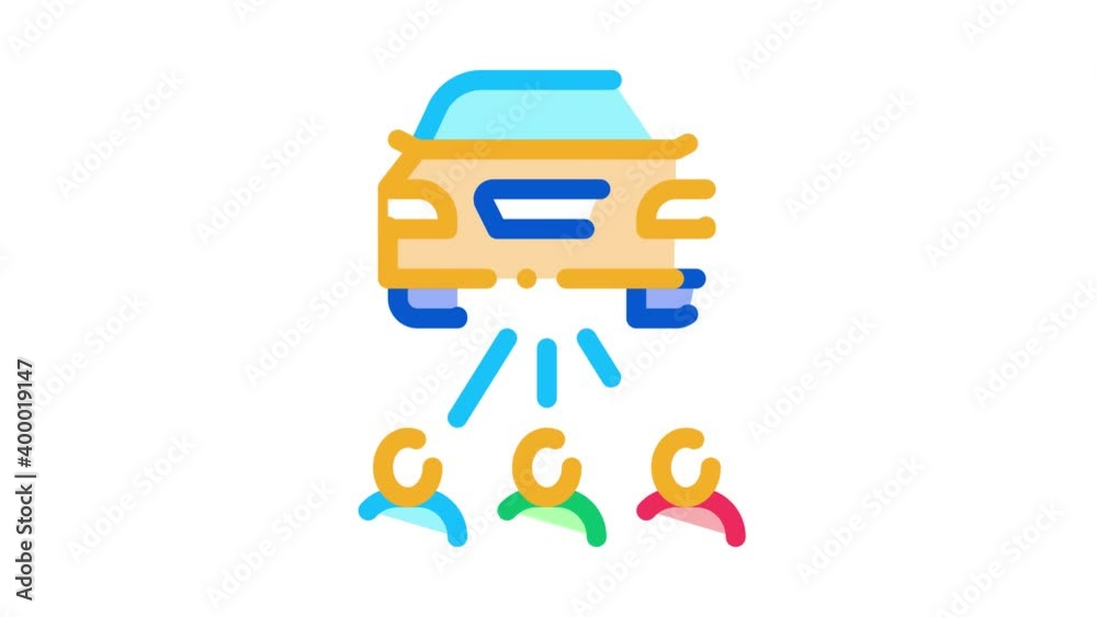 inspection by people Icon Animation. color inspection by people animated icon on white background inspection by people Icon Animation. color inspection by people animated icon on white background