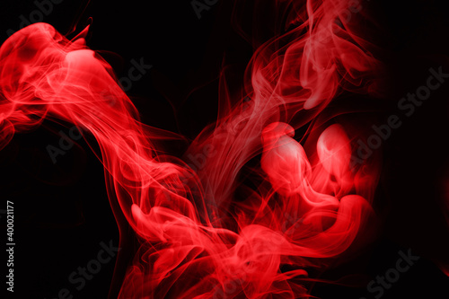 Red black abstract light smoke background