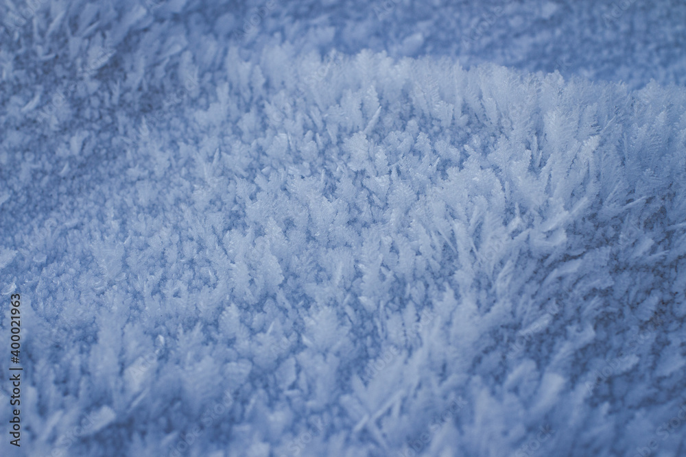Fototapeta premium frozen snow in beautiful patterns