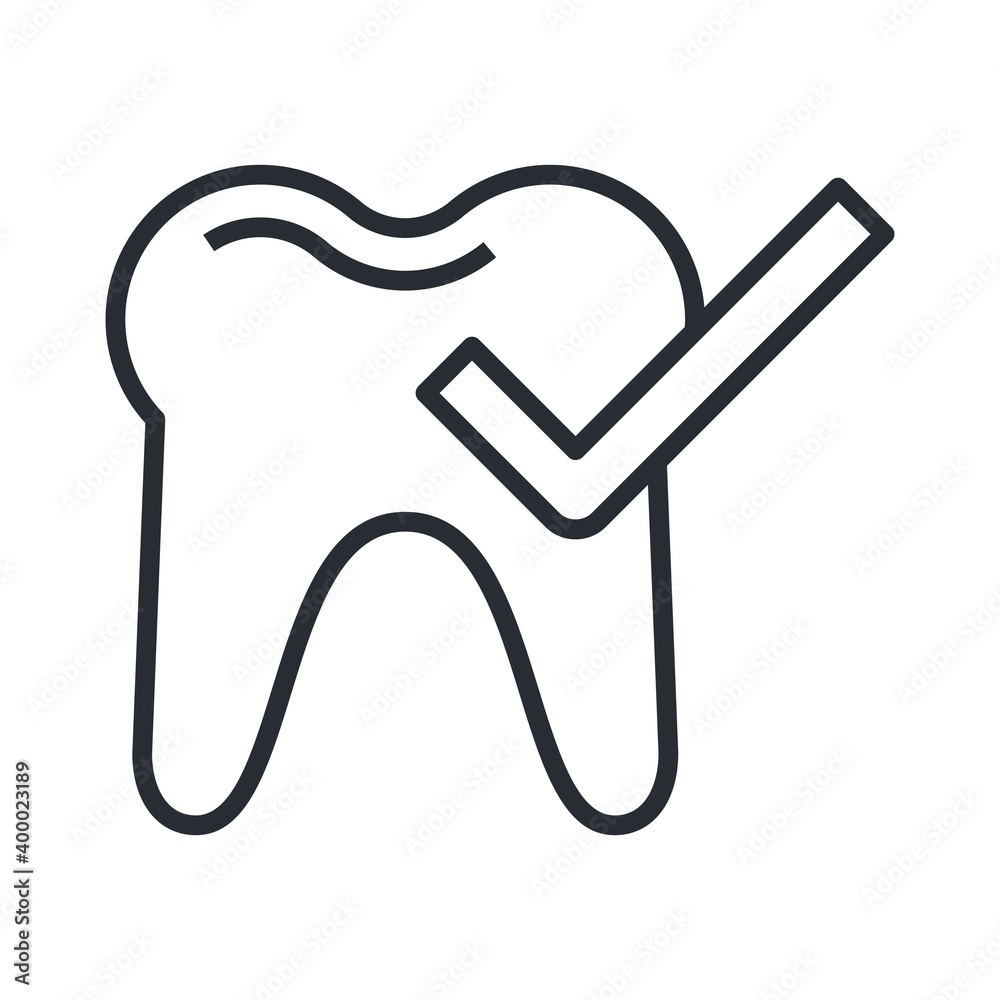 Healthy tooth icon for dentist logo, design concept. Healthy tooth icon for dentist logo, design concept.