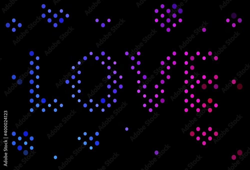 Dark Blue, Red vector texture with disks. Dark Blue, Red vector texture with disks.