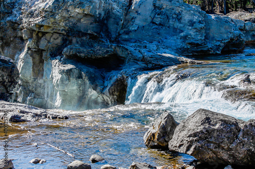 Head waters of the Elbow River near the falls. Elbow Falls Provincial Recreation Area, Alberta, Canada