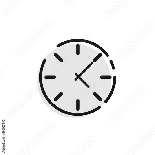Time vector icon. Clock vector icons, isolated. Vector illustration