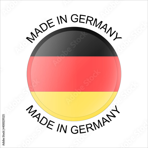 Made in Germany 3d button. Round label with German flag. High quality product mark. Glossy sticker. Round icon. Badge. Product of Germany. Manufactured in Europe. Free Download Made in Germany 3d button. Round label with German flag. High quality product mark. Glossy sticker. Round icon. Badge. Product of Germany. Manufactured in Europe. - GFXLoad