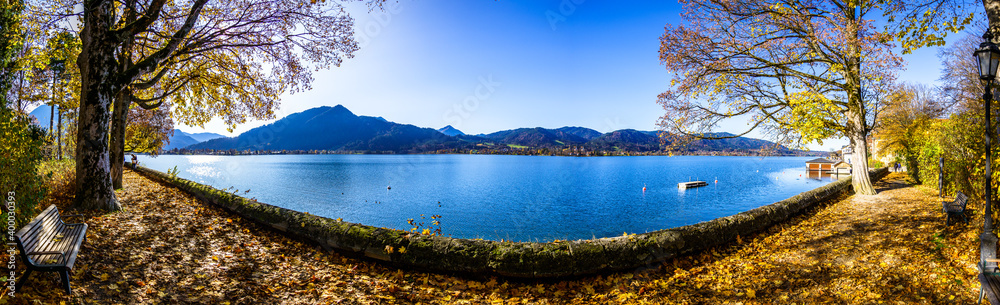 landscape at the Tegernsee Lake - bavaria