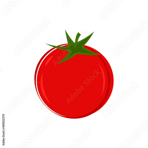 Tomato cartoon. Tomato vector. Tomato on white background.