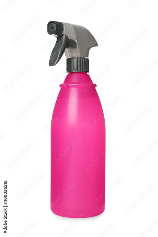Spray bottle of cleaning product isolated on white Spray bottle of cleaning product isolated on white