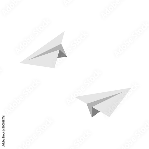 Airplane paper vector icons. Airplane  isolated. Vector illustration
