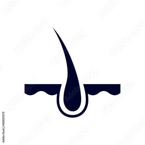 Hair follicle logo design vector template, Organs logo design concept, Icon symbol