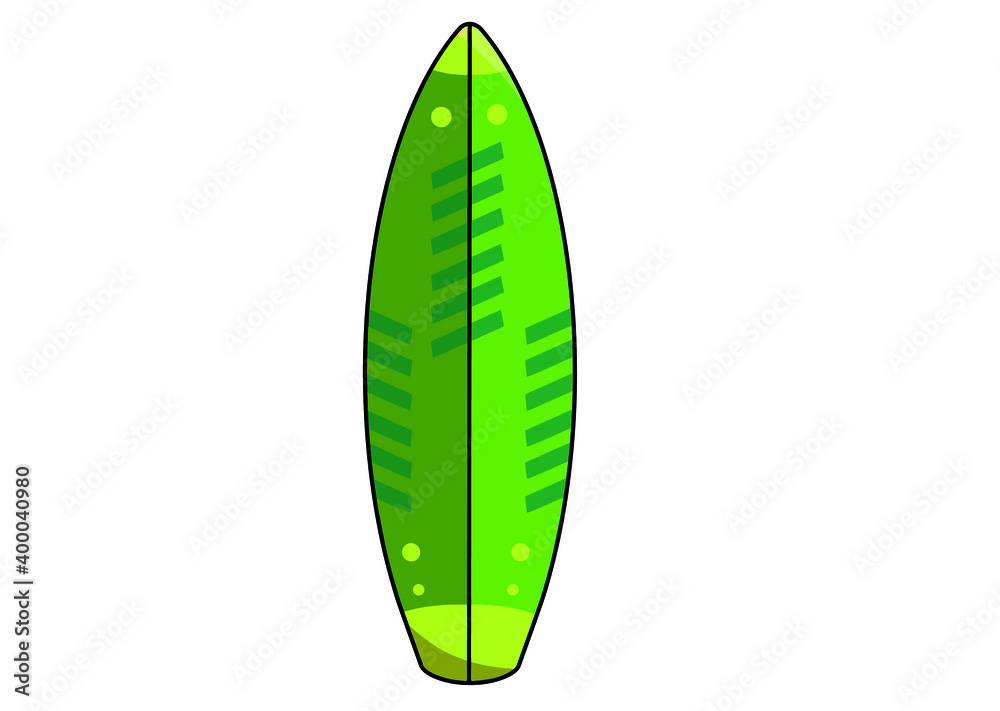 Cool surfboard isolated on white Cool surfboard isolated on white