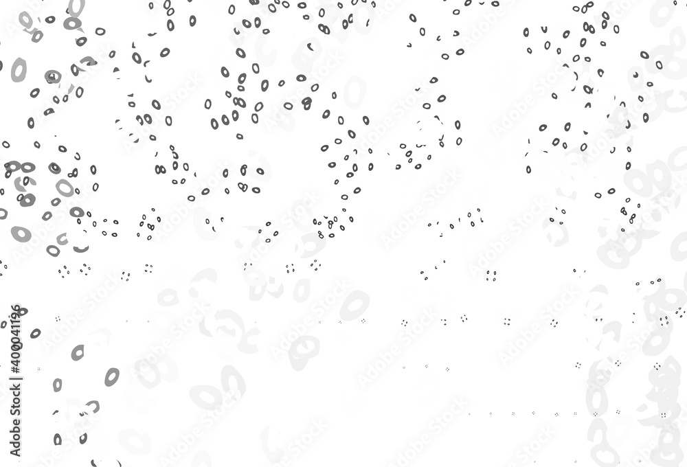 Light Silver, Gray vector cover with spots. Light Silver, Gray vector cover with spots.