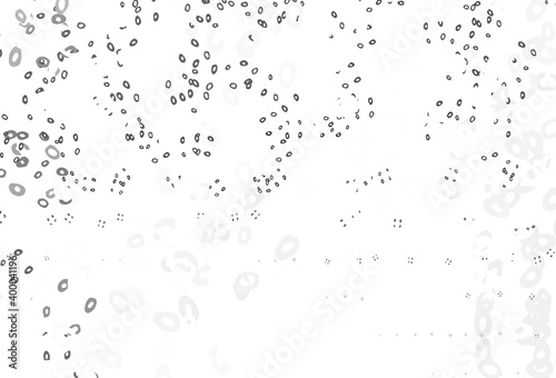 Light Silver, Gray vector cover with spots.