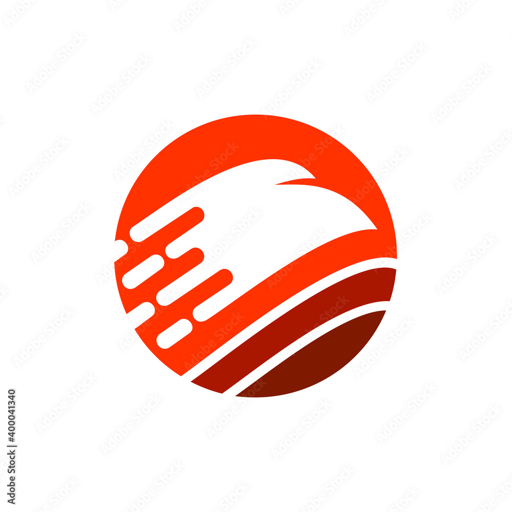 Vector eagle head logo template Vector eagle head logo template