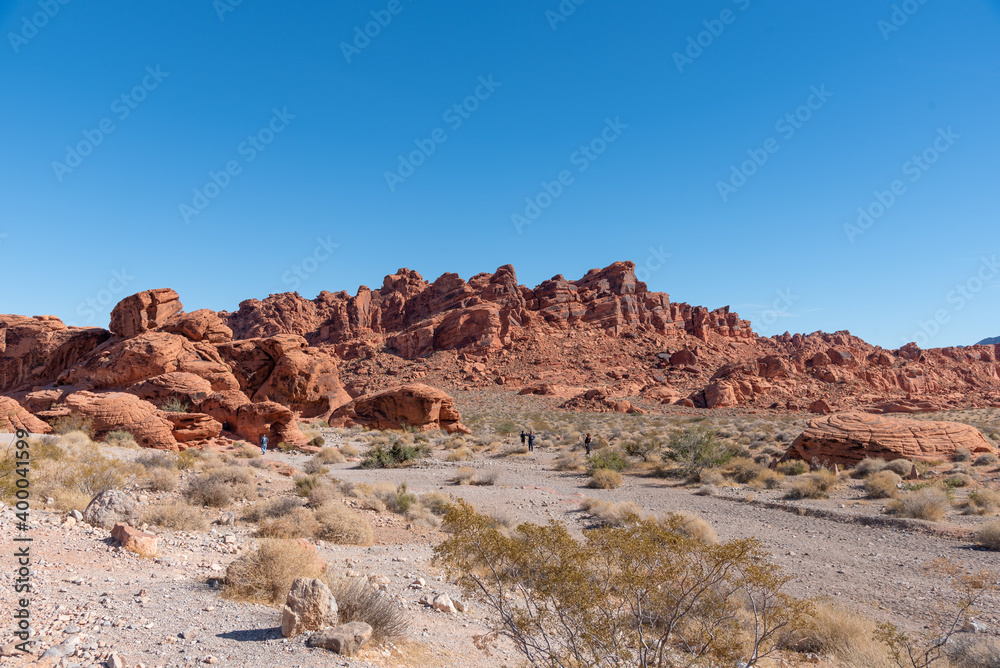 Eroded Outcrop of Sandstone in Valley of Fire State Park