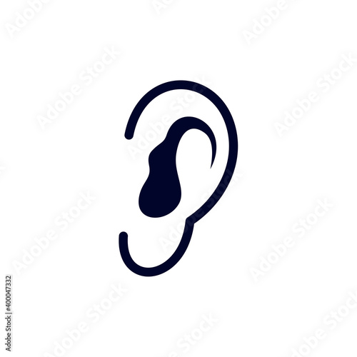 Ear logo design vector template, Organs logo design concept, Icon symbol