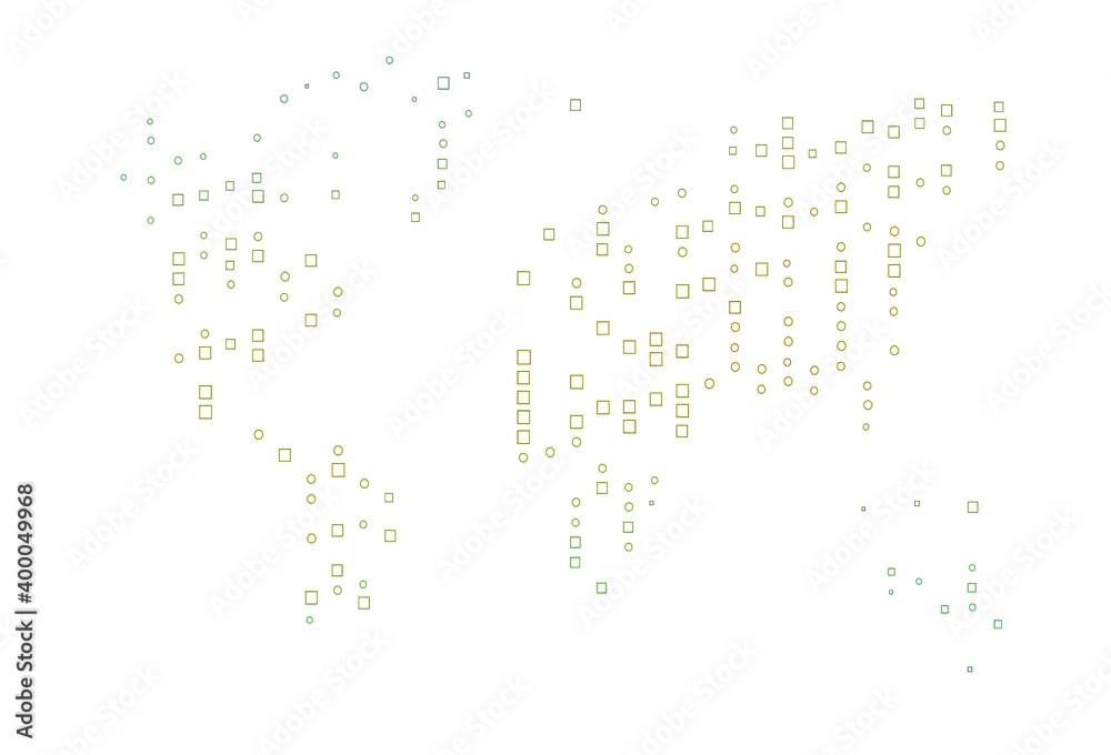 Light Green, Yellow vector texture with rectangular style. Light Green, Yellow vector texture with rectangular style.