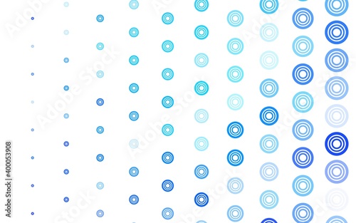 Light BLUE vector pattern with spheres.