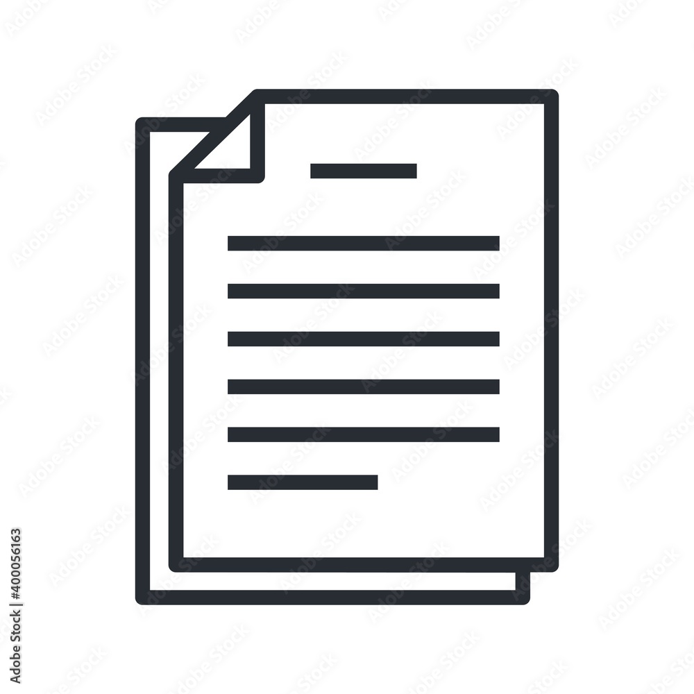 Documents icon. Vector illustration for exam papers, contract, business agreement documents concept. Documents icon. Vector illustration for exam papers, contract, business agreement documents concept.