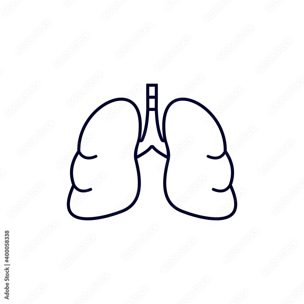 Lung logo design vector template, Organs logo design concept, Icon symbol Lung logo design vector template, Organs logo design concept, Icon symbol