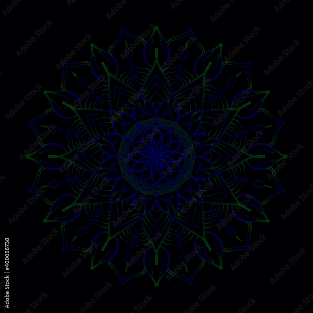 Mandala design ideas, the vector file.