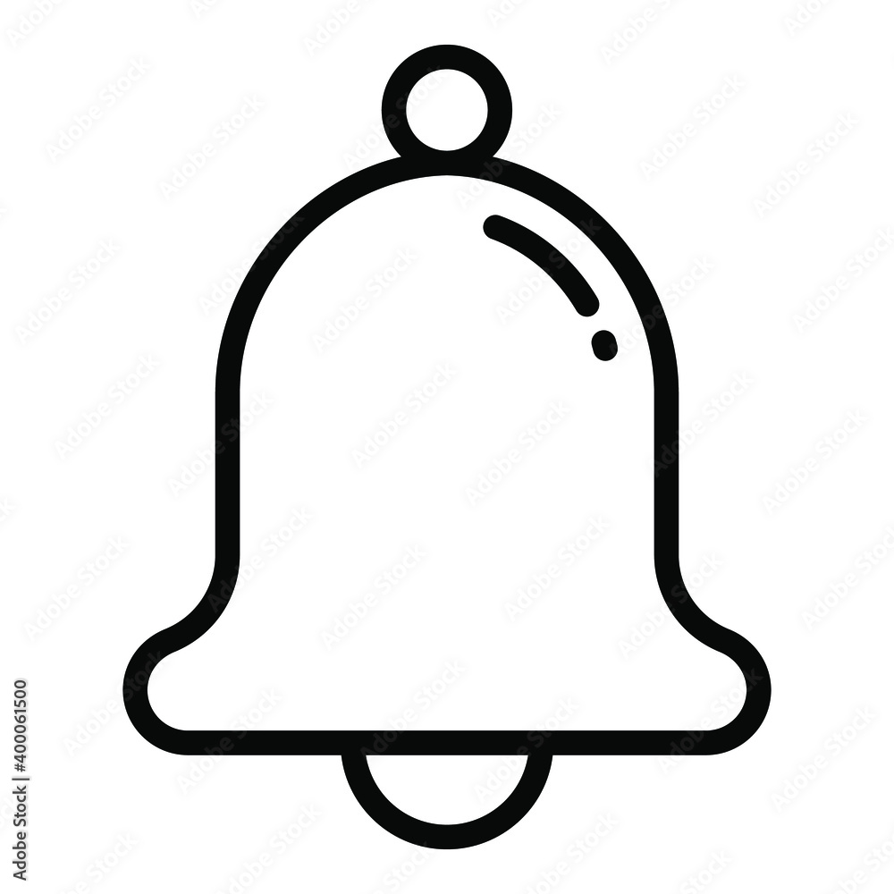bell line icon, school and education icon bell line icon, school and education icon