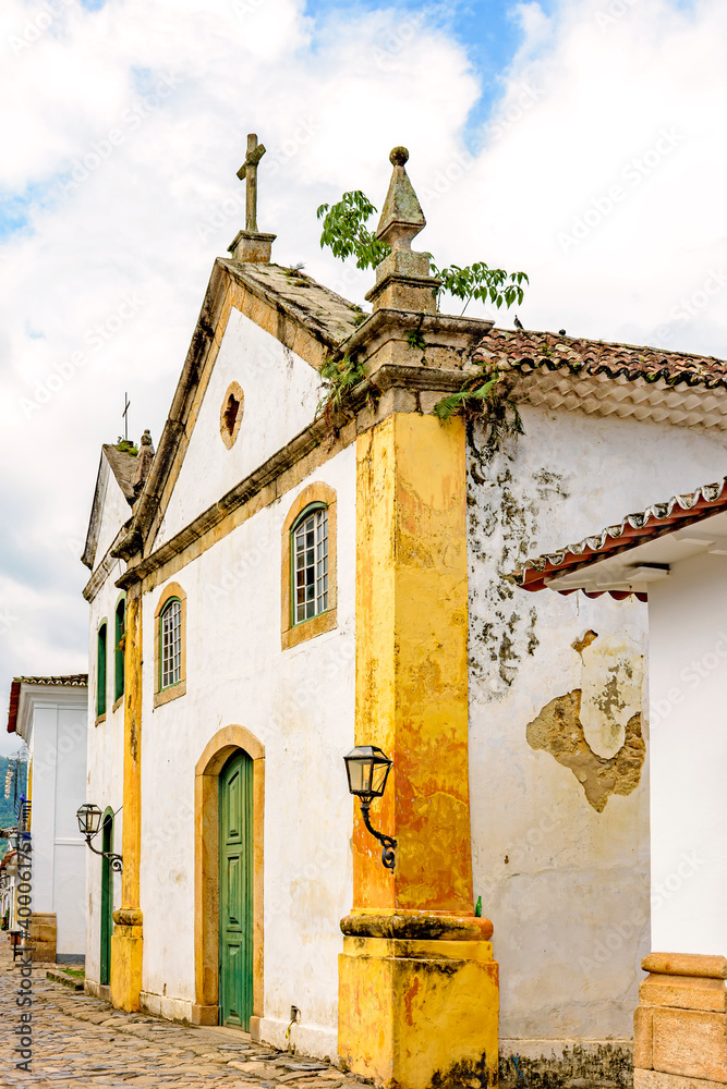 Famous church in the ancient and historic city of Paraty on the south coast of the state of Rio de Janeiro founded in the 17th century