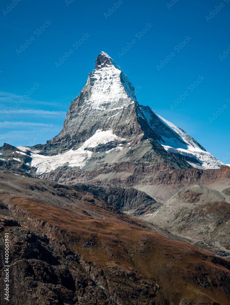 Matterhorn seen from the Swiss side.