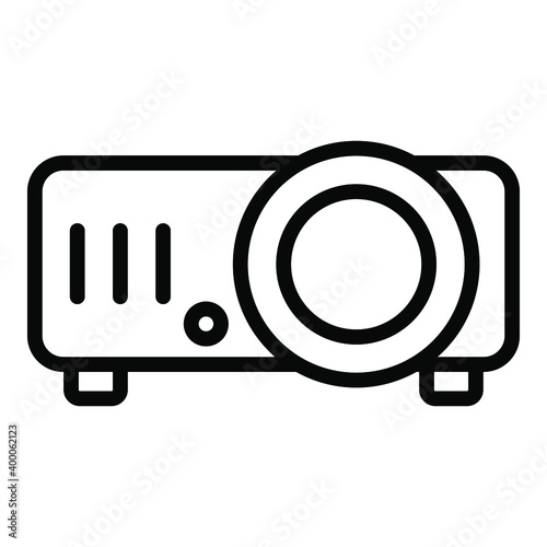 projector line icon, school and education icon	