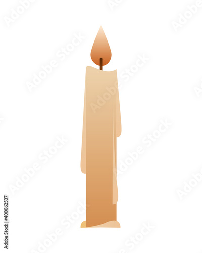 candle fire paraffin isolated icon
