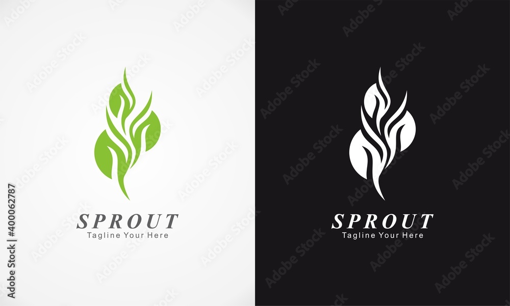 sprout vector logo