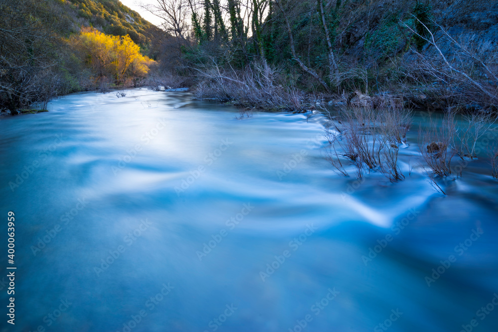 Obraz premium Salazar river, Foz de Arbayún, Salazar river, Navarra, Spain, Europe